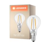 Ledvance Classic LED E14 Pære Filament Klar 1.8W 250lm - 827 Ekstra Varm Hvid | Erstatter 25W