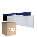Fordelspakke 10x Noxion LED Panel Delta Value V5 28W 3920lm - 830-840 CCT | 120x30cm - UGR<19 - Backlit
