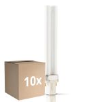 Fordelspakke 10x Philips PL-S 11W - Actinic BL | 2-Pinde