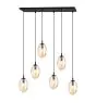 Emibig Pendel Lampe Astral Stål Sort | Egnet til 6x E14 - Max 10W
